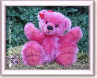 Teddy "Pink Lady" ca. 26cm, handgefrbt.