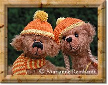 Teddy-Bild Kiss Er und Sie, nur die Gesichter.