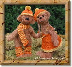 Teddy-Bild Kiss, Er und Sie.